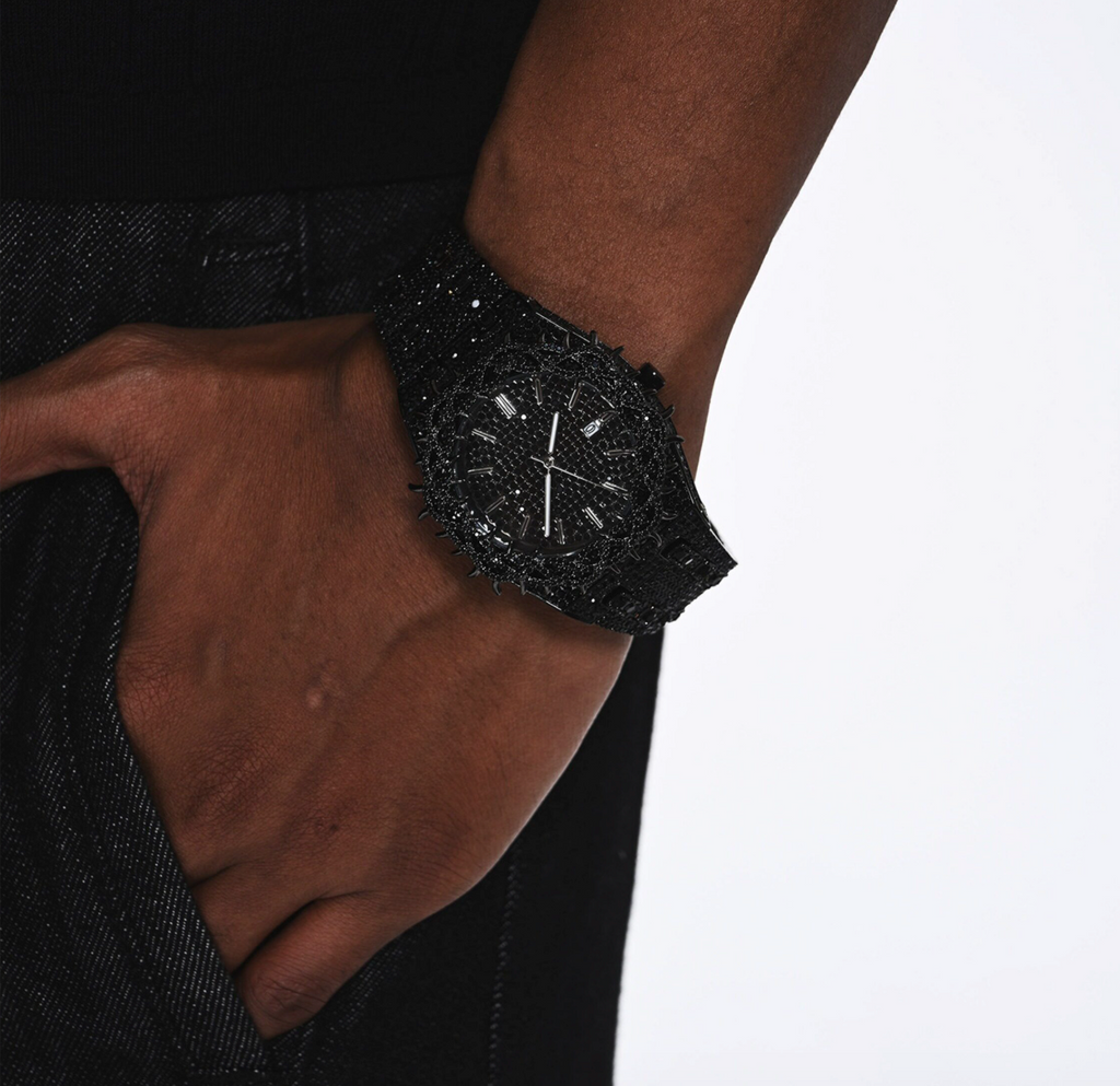 【Ice262】Spiked Royal Watch Black