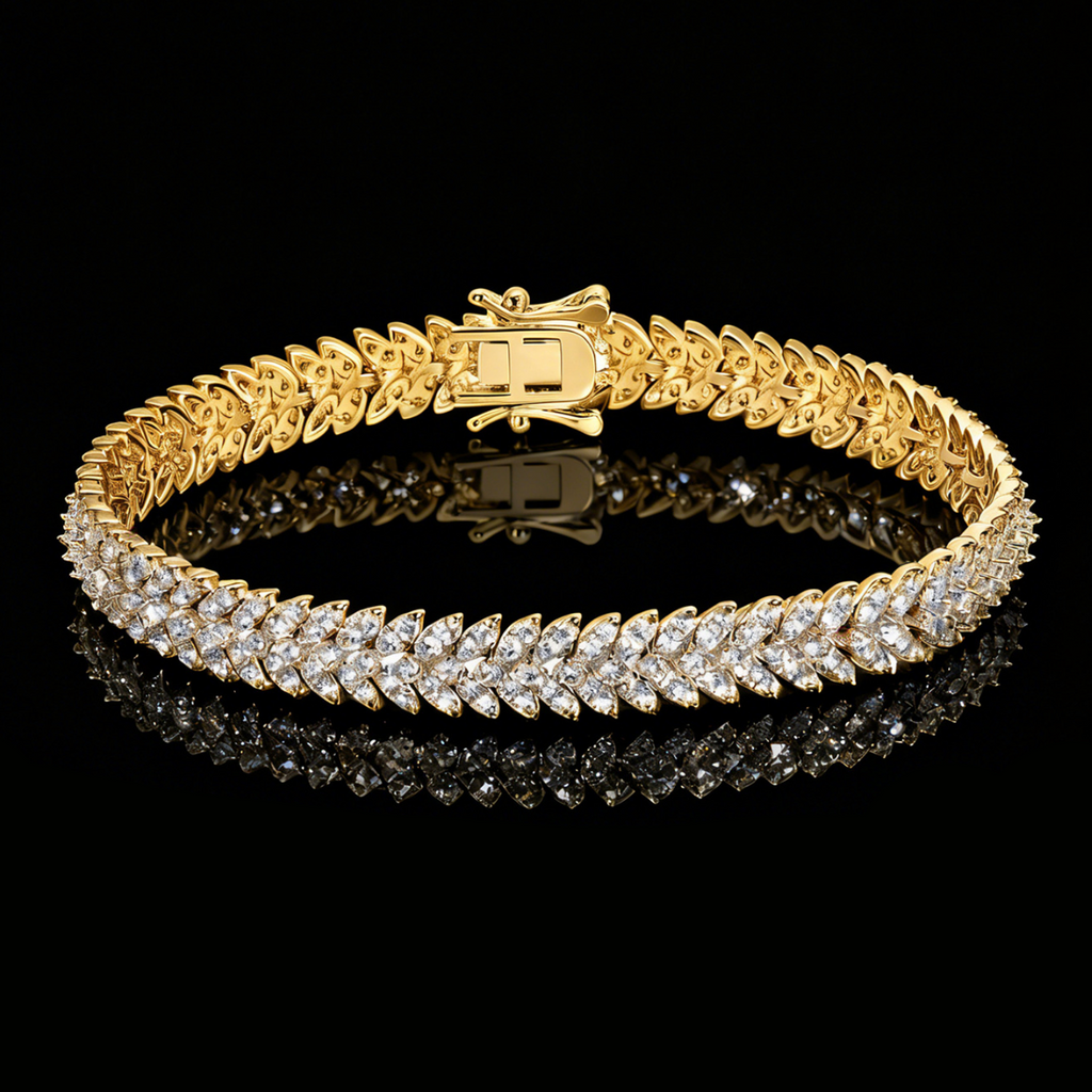 【Ice272】Mamba Scale Tennis Bracelet