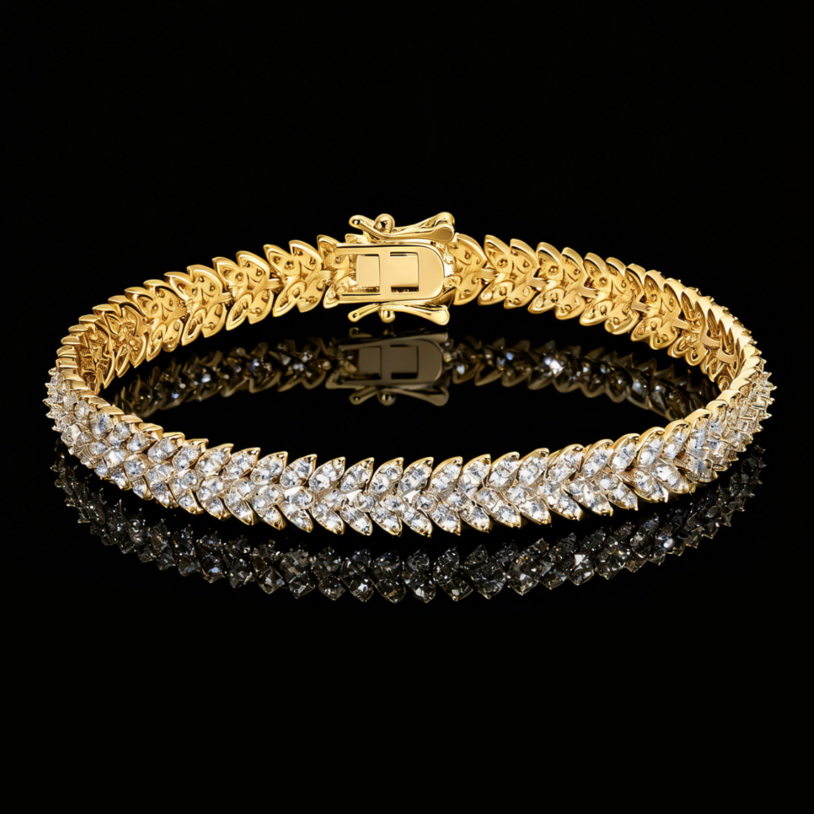 【Ice272】Mamba Scale Tennis Bracelet