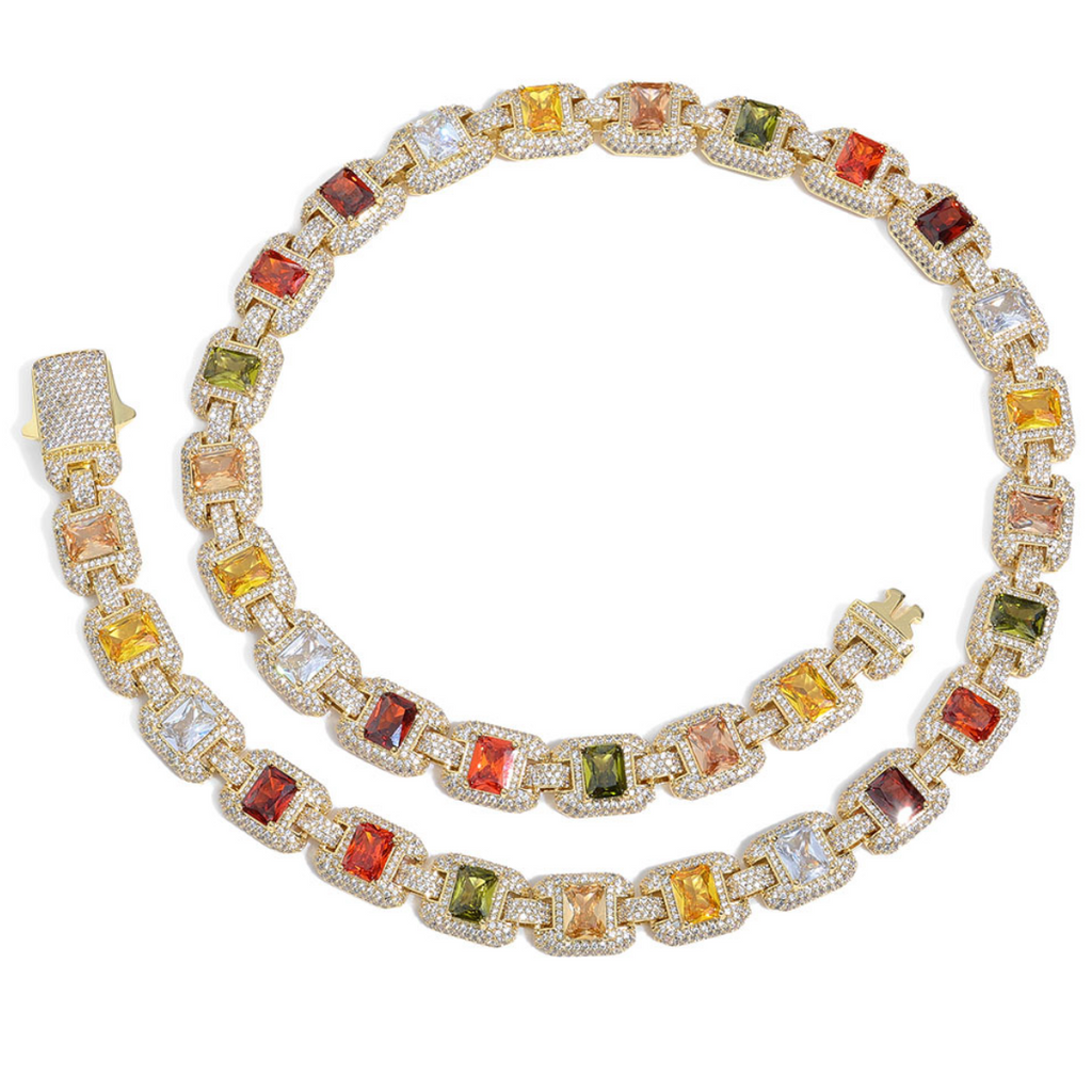 【Ice274】Riviera Gemstone Necklace