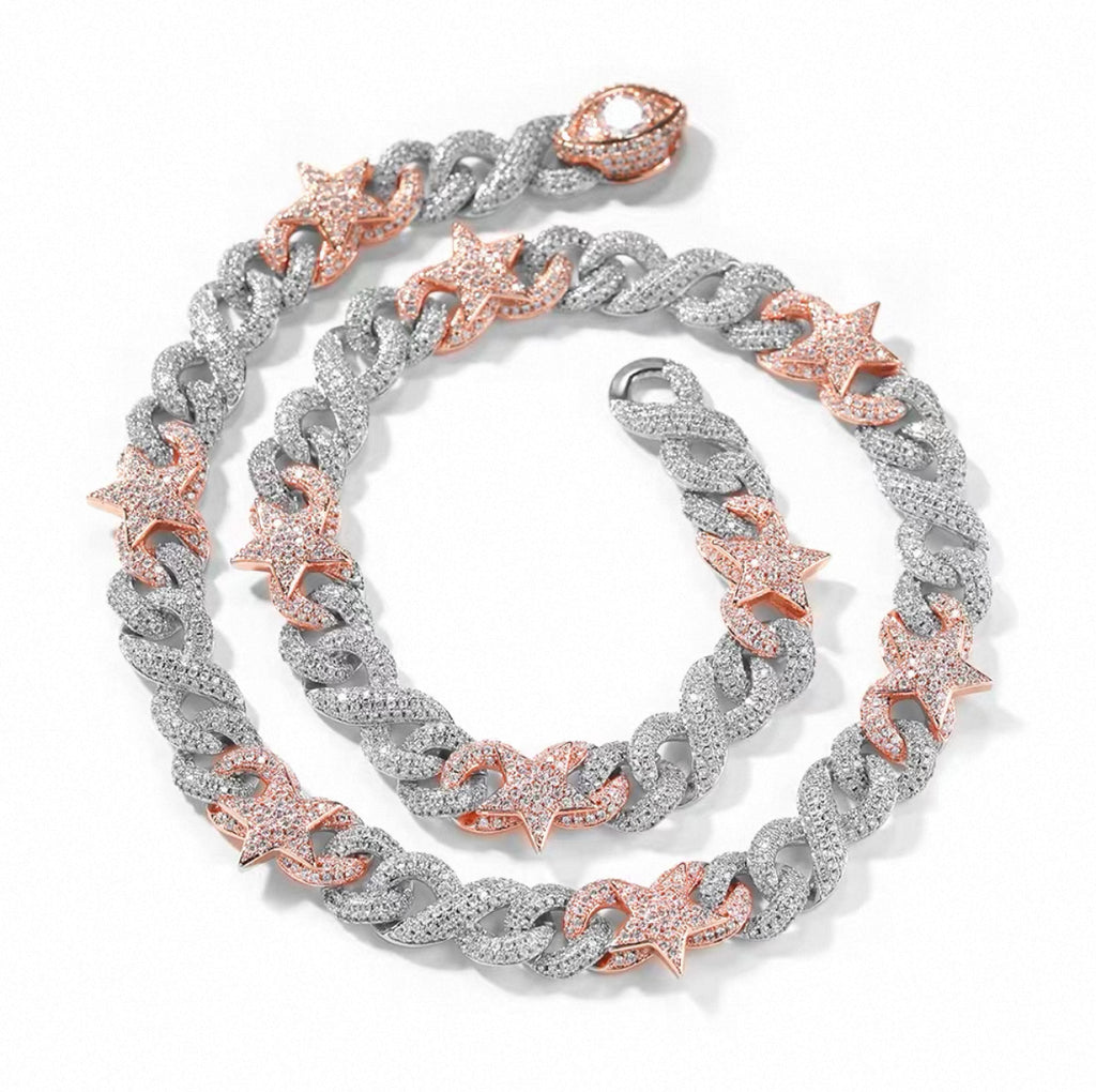 【Ice138】Star Blaze Miami Chain Bracelet