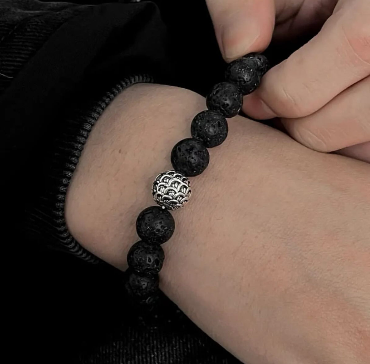 【Ice26】volcanic rock Bracelet