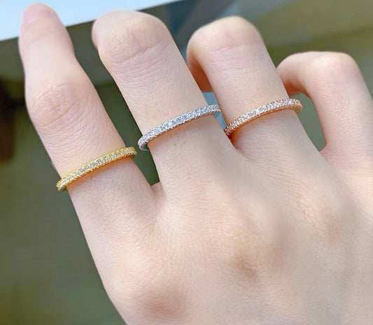 【Ice08】Moissanite Tennis Ring (2mm)