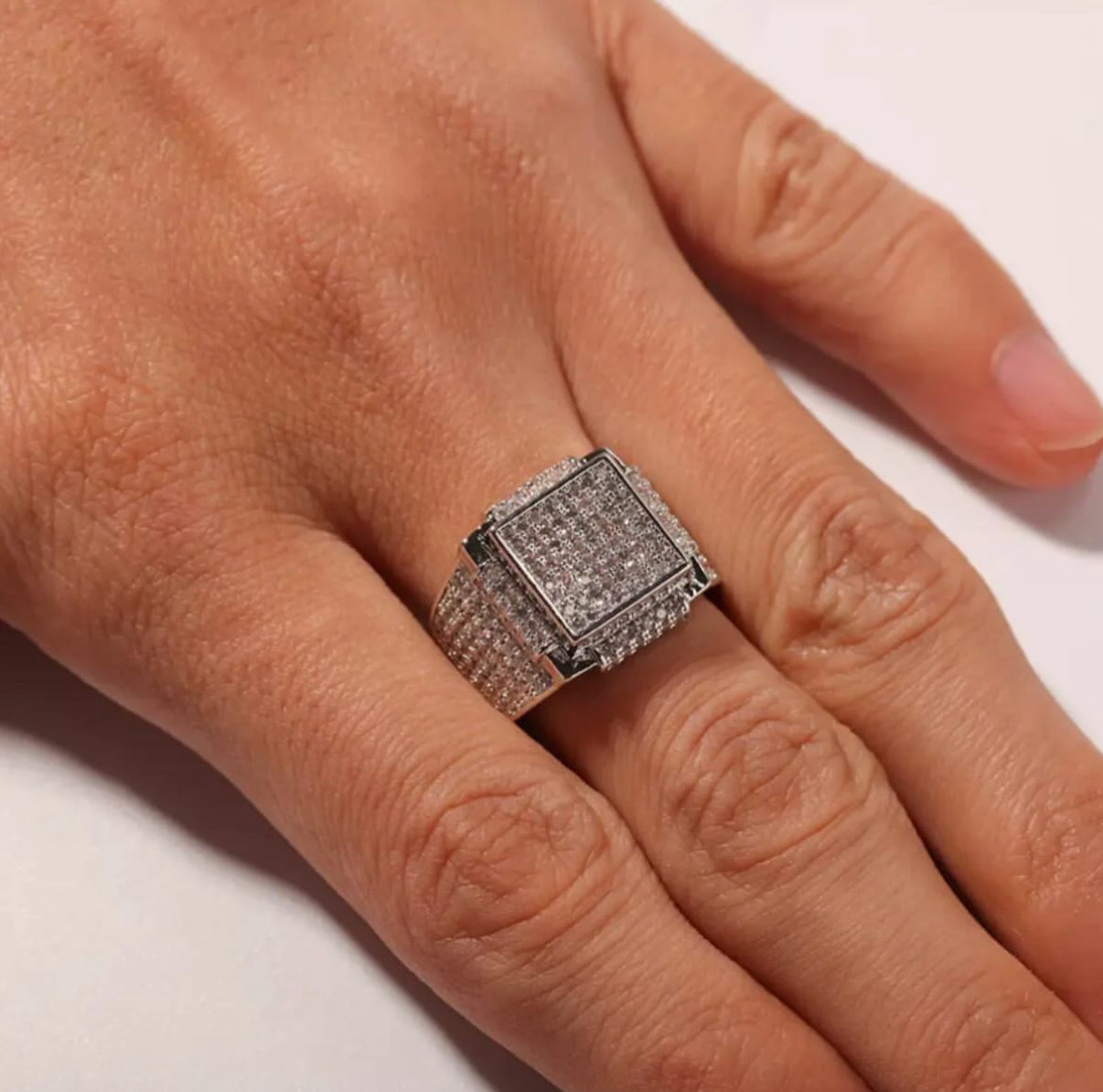 【Ice12】Bling Iced Out  Ring