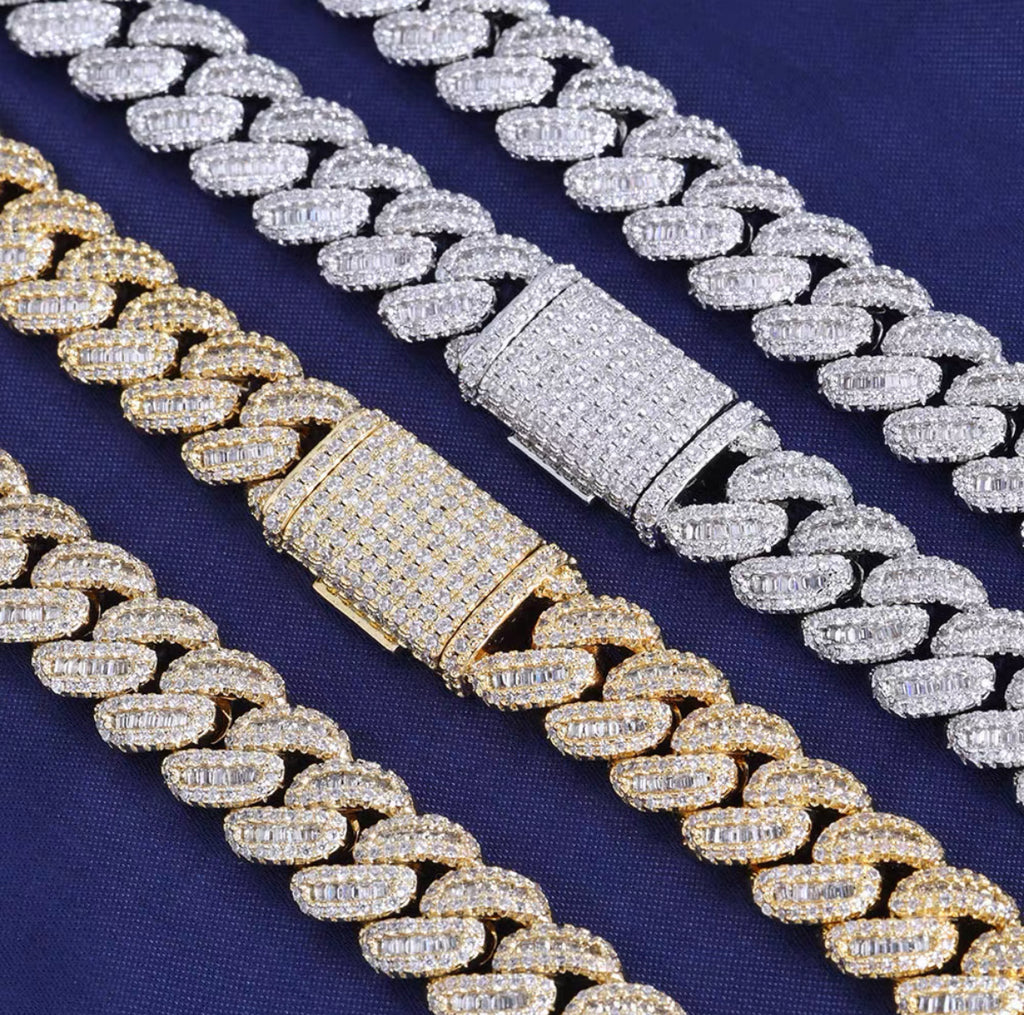 【Ice02】Iced Out Miami Cuban Chain Bracelet(12mm)