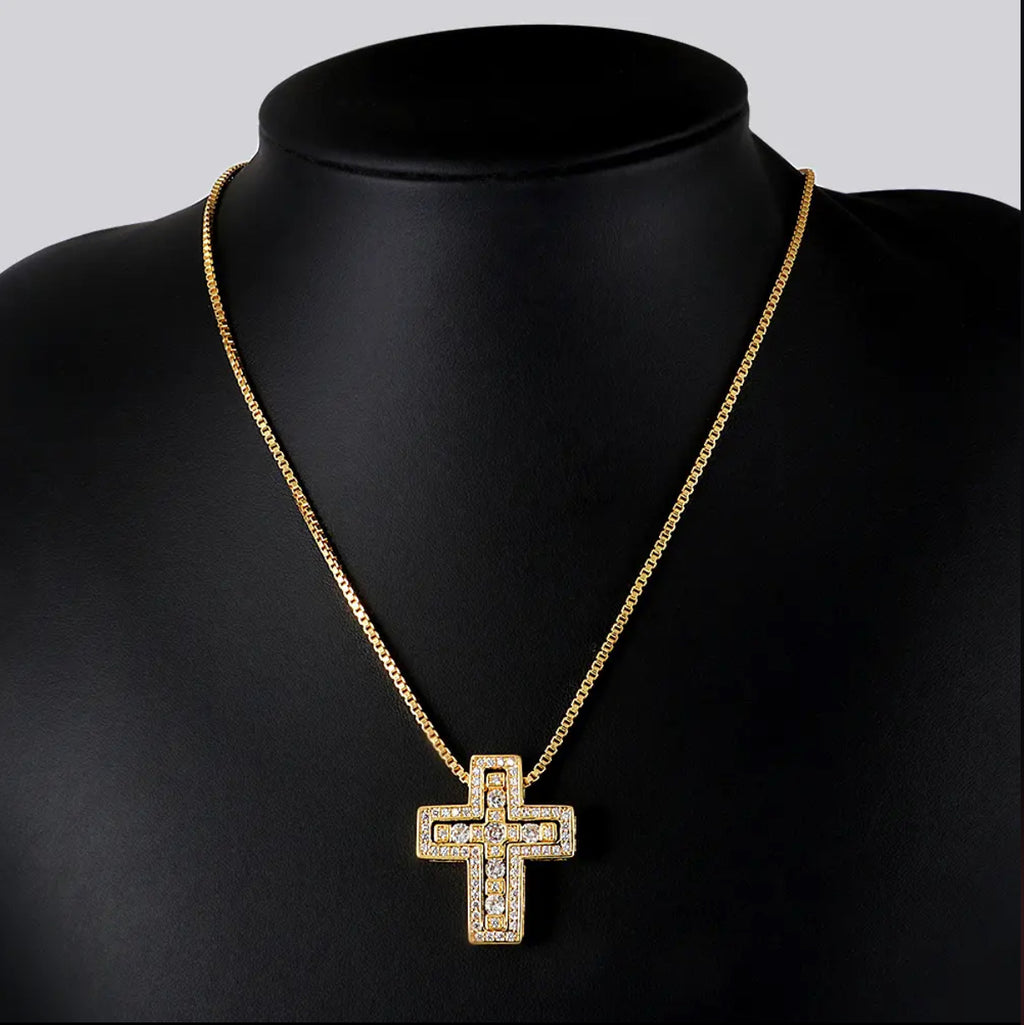 【Ice96】Infinity Cross Necklace