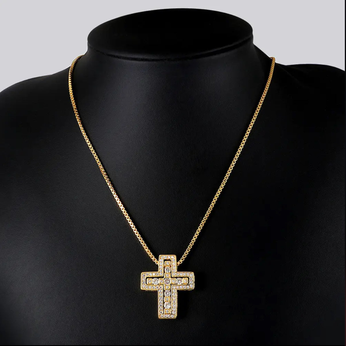 【Ice96】Infinity Cross Necklace