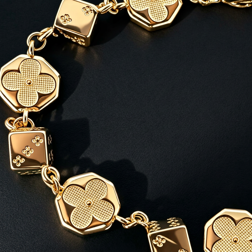 【Ice268】Highroller Lucky Link Bracelet Gold