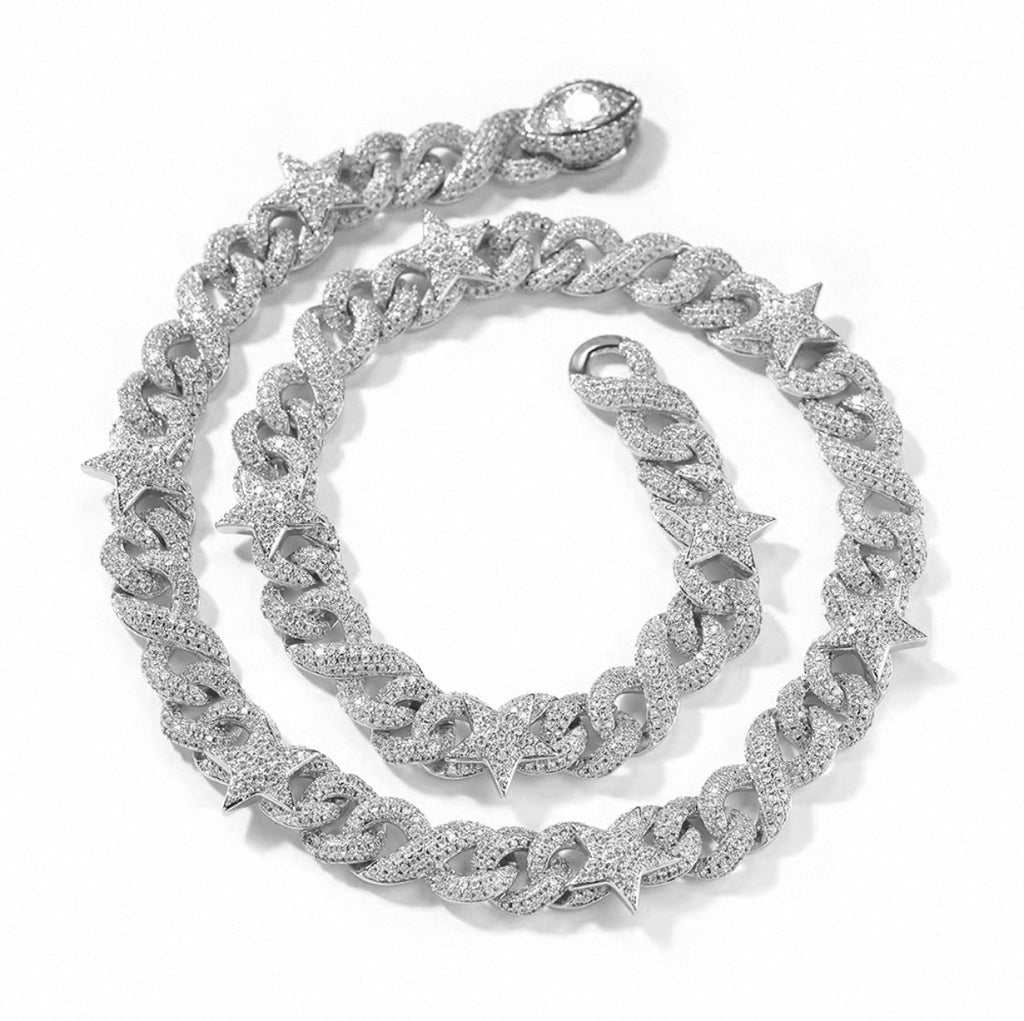 【Ice138】Star Blaze Miami Chain Bracelet