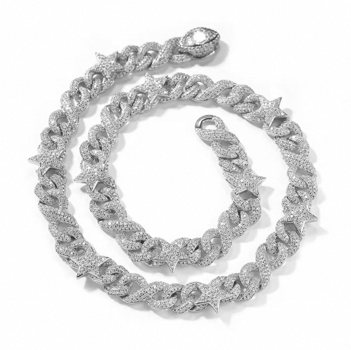 【Ice138】Star Blaze Miami Chain Bracelet