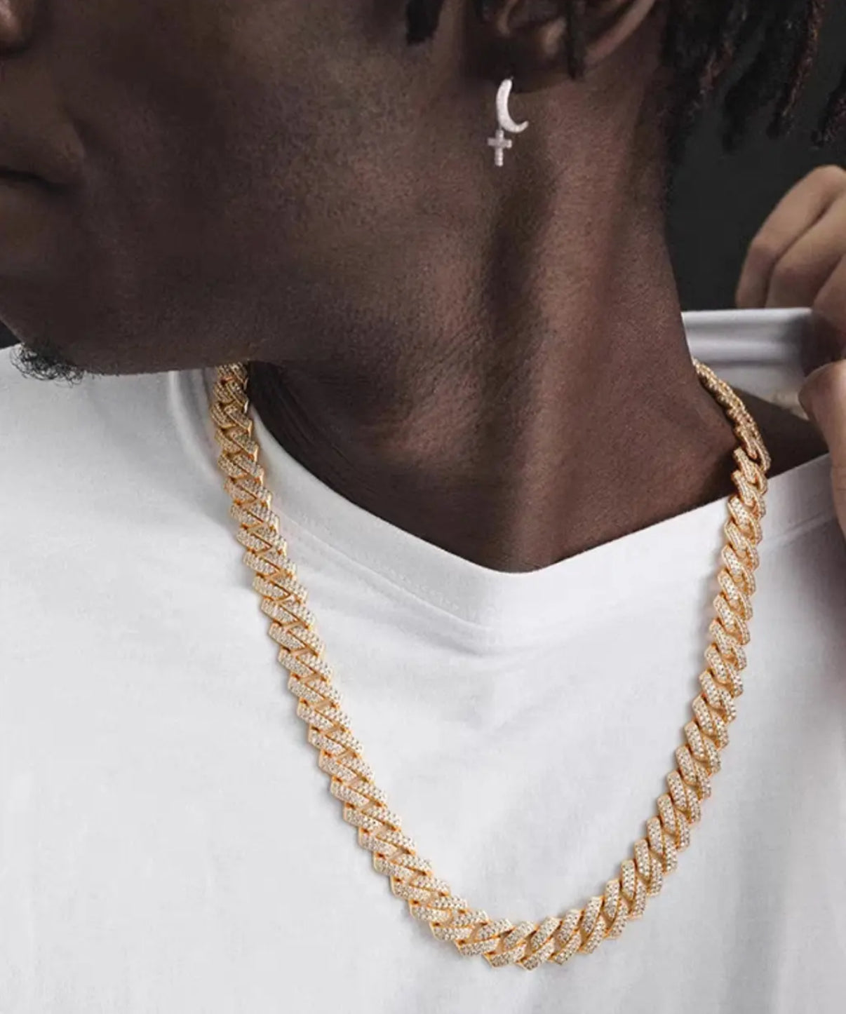 【Ice54】Iced Out Miami Chain Necklace(14mm)