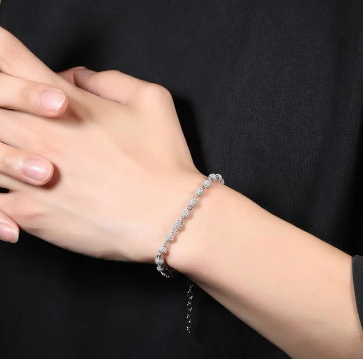 【Ice05】Iced Out Ball Chain Bracelet