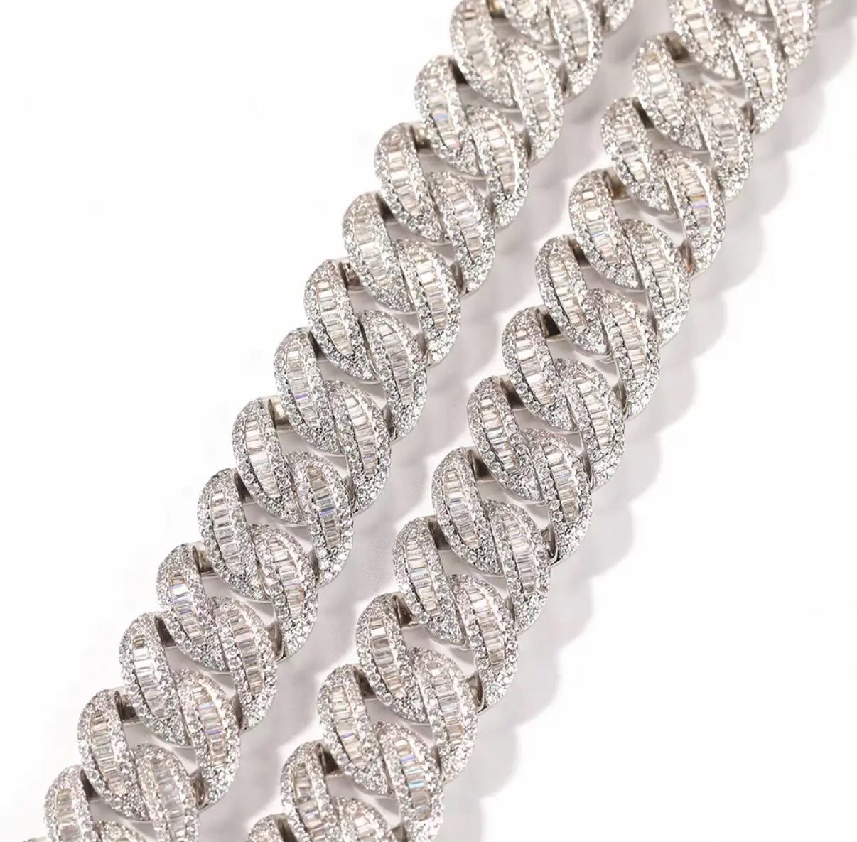 【Ice52】Iced Out Miami Chain Necklace(18mm)