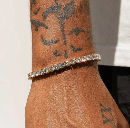 【Ice83】Tennis Chain Bracelet【Moissanite/3mm】