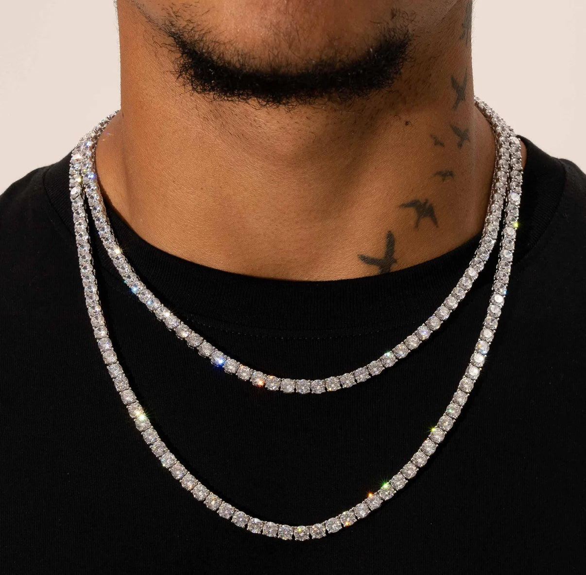 【Ice79】Tennis Chain Necklace【Moissanite/4mm】