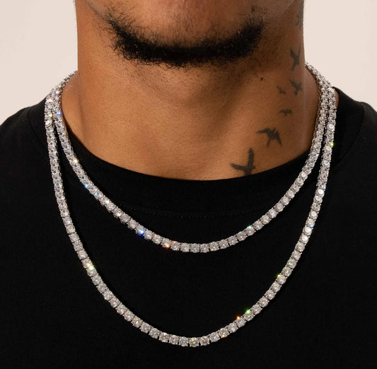 【Ice79】Tennis Chain Necklace【Moissanite/4mm】