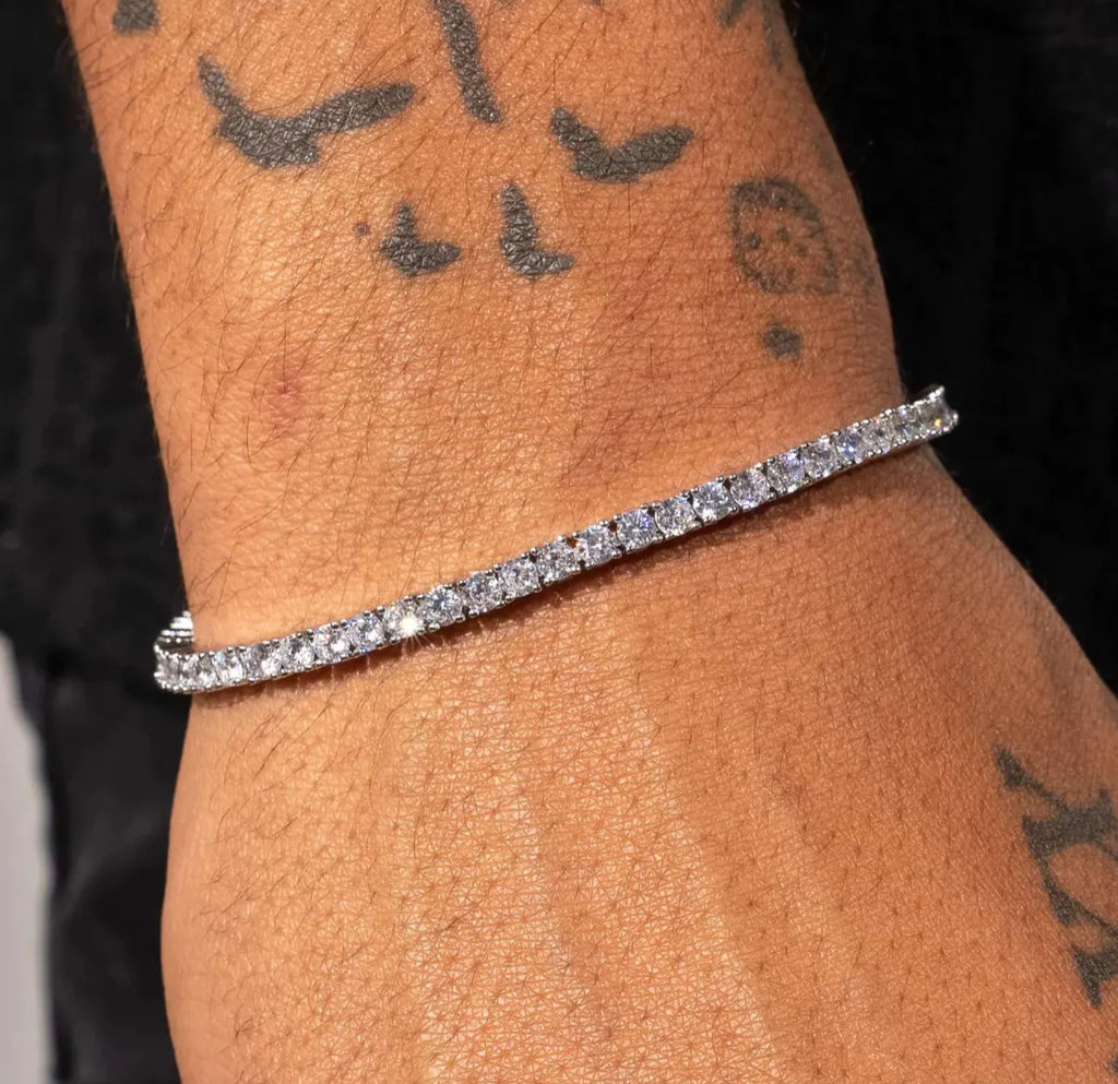【Ice82】Tennis Chain Bracelet【Moissanite/2mm】