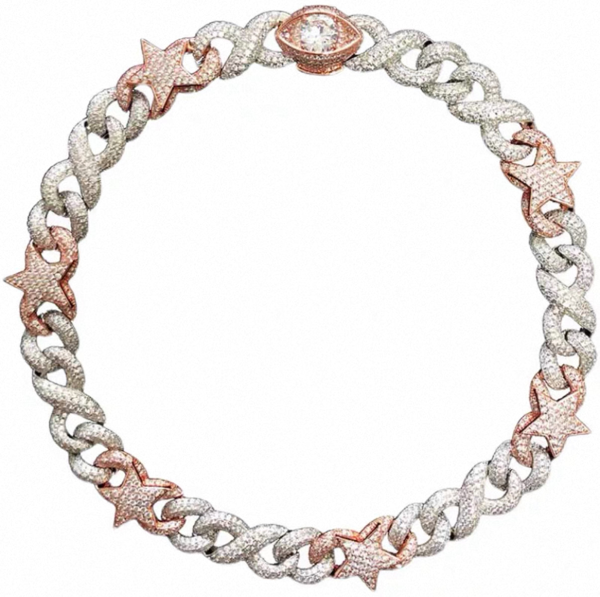 【Ice139】Star Blaze Miami Chain Necklace