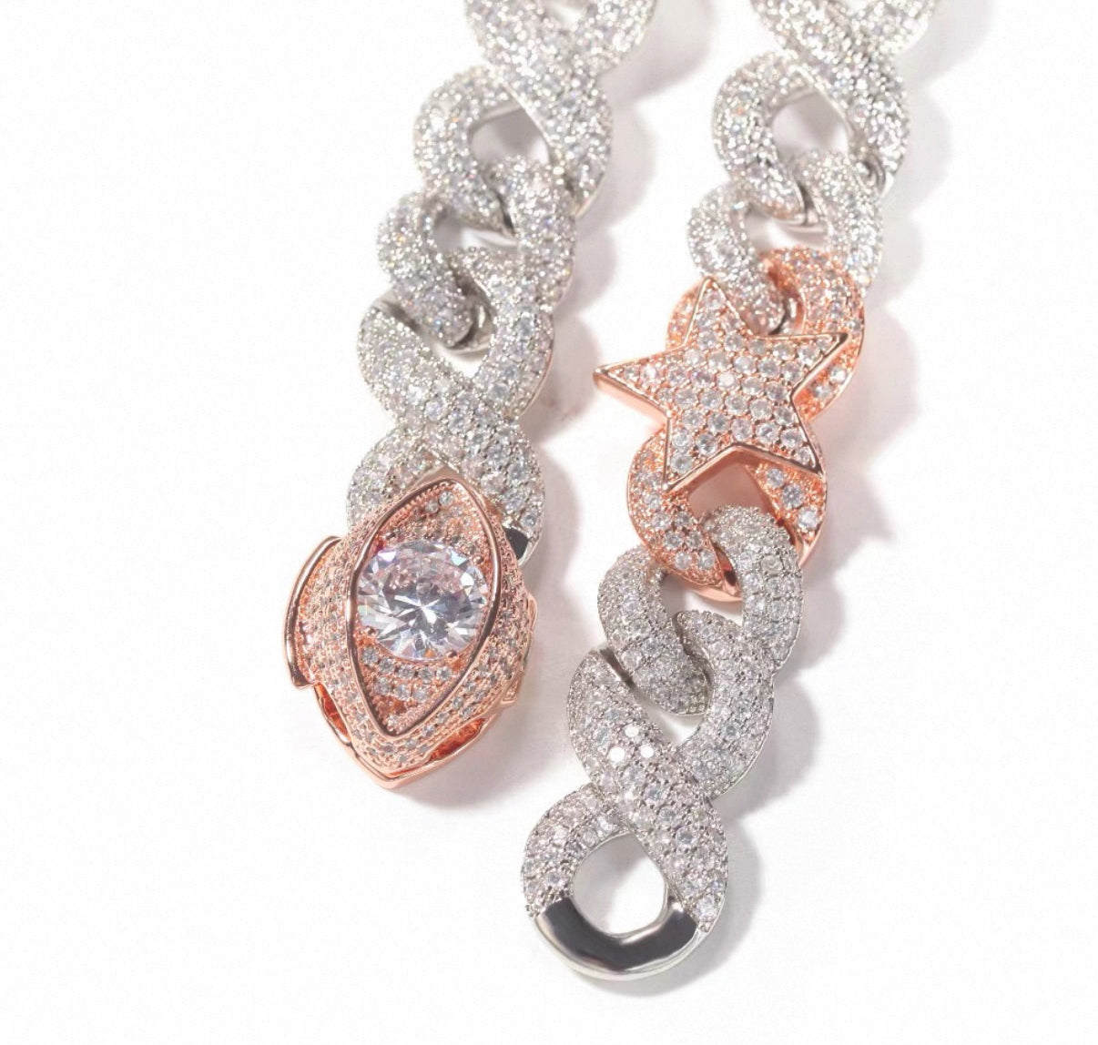 【Ice138】Star Blaze Miami Chain Bracelet