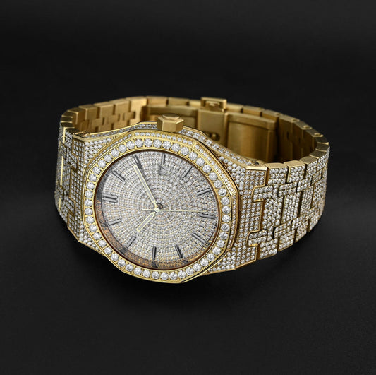 【Ice72】Iced Out Royal Diamond Watch【Moissanite/GOLD】
