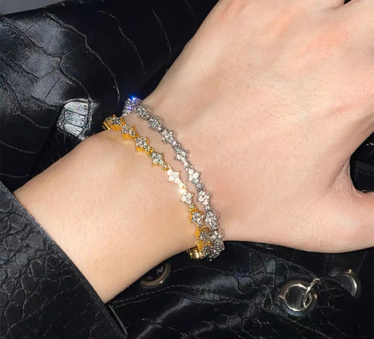 【Ice51】Triple Cut Tennis Chain Bracelet