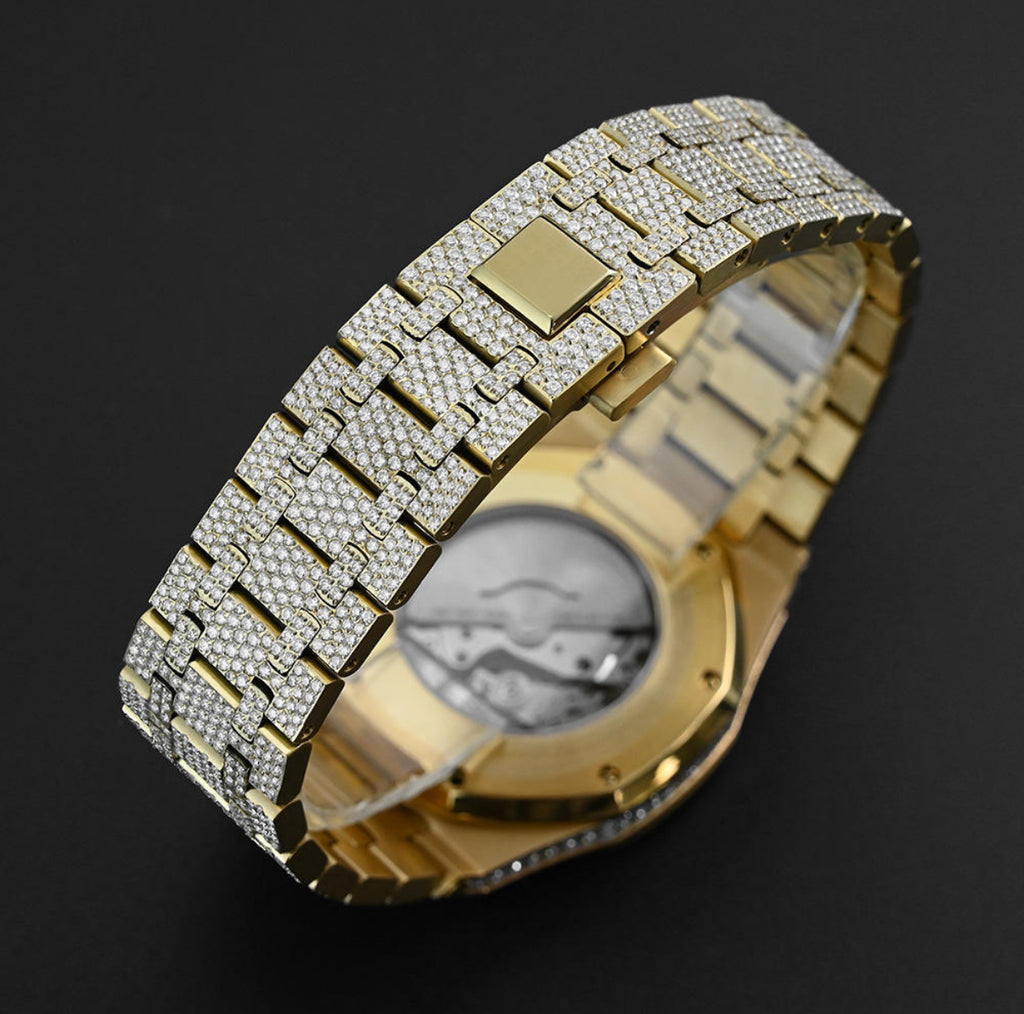 【Ice72】Iced Out Royal Diamond Watch【Moissanite/GOLD】