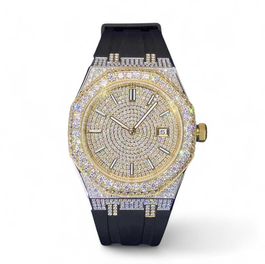 【Ice132】Royal Ice Diamond Watch【Moissanite/GOLD】