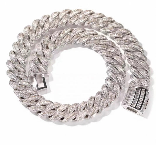 【Ice52】Iced Out Miami Chain Necklace(18mm)