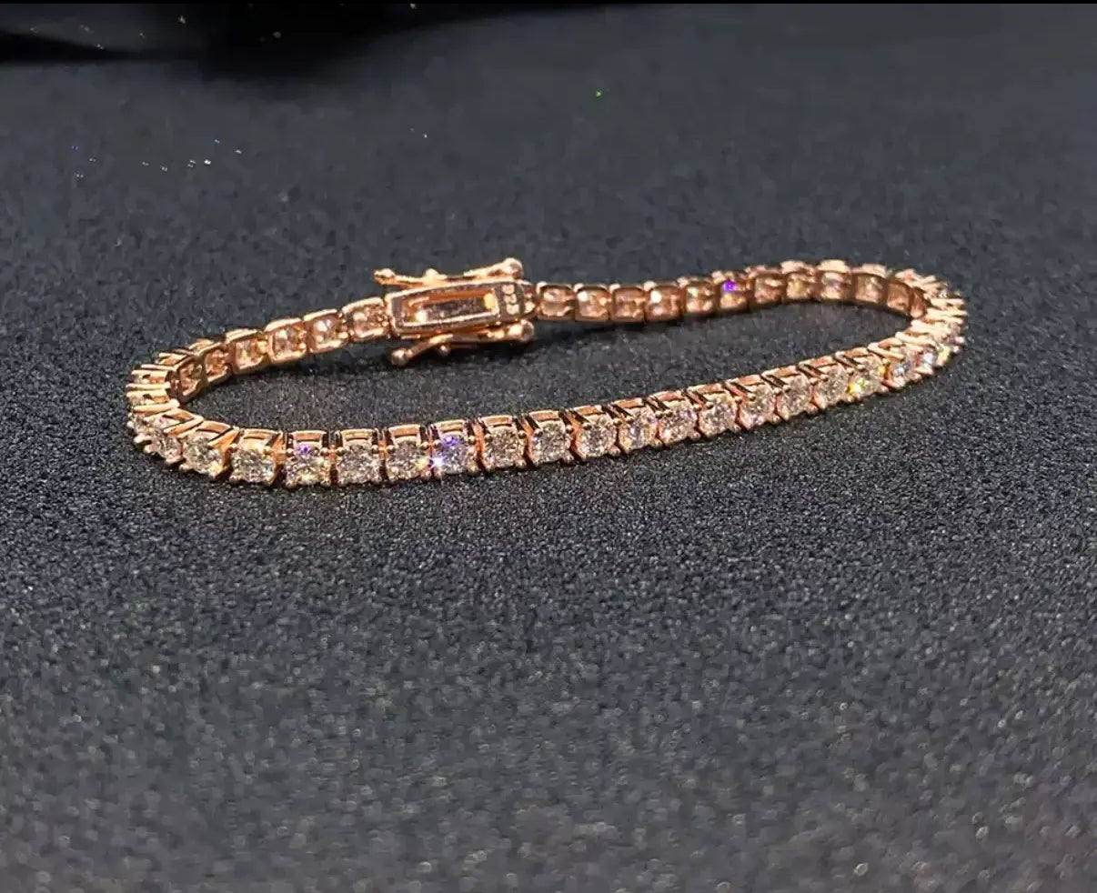 【Ice86】Tennis Chain Bracelet【Moissanite/6mm】