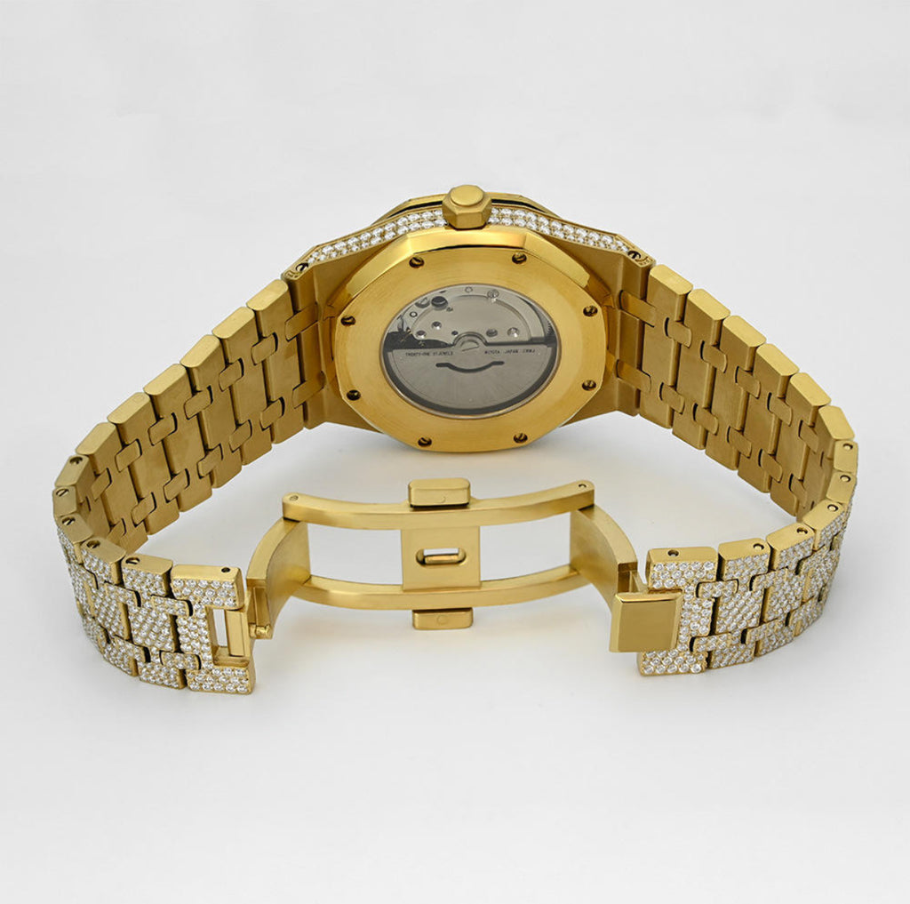 【Ice72】Iced Out Royal Diamond Watch【Moissanite/GOLD】