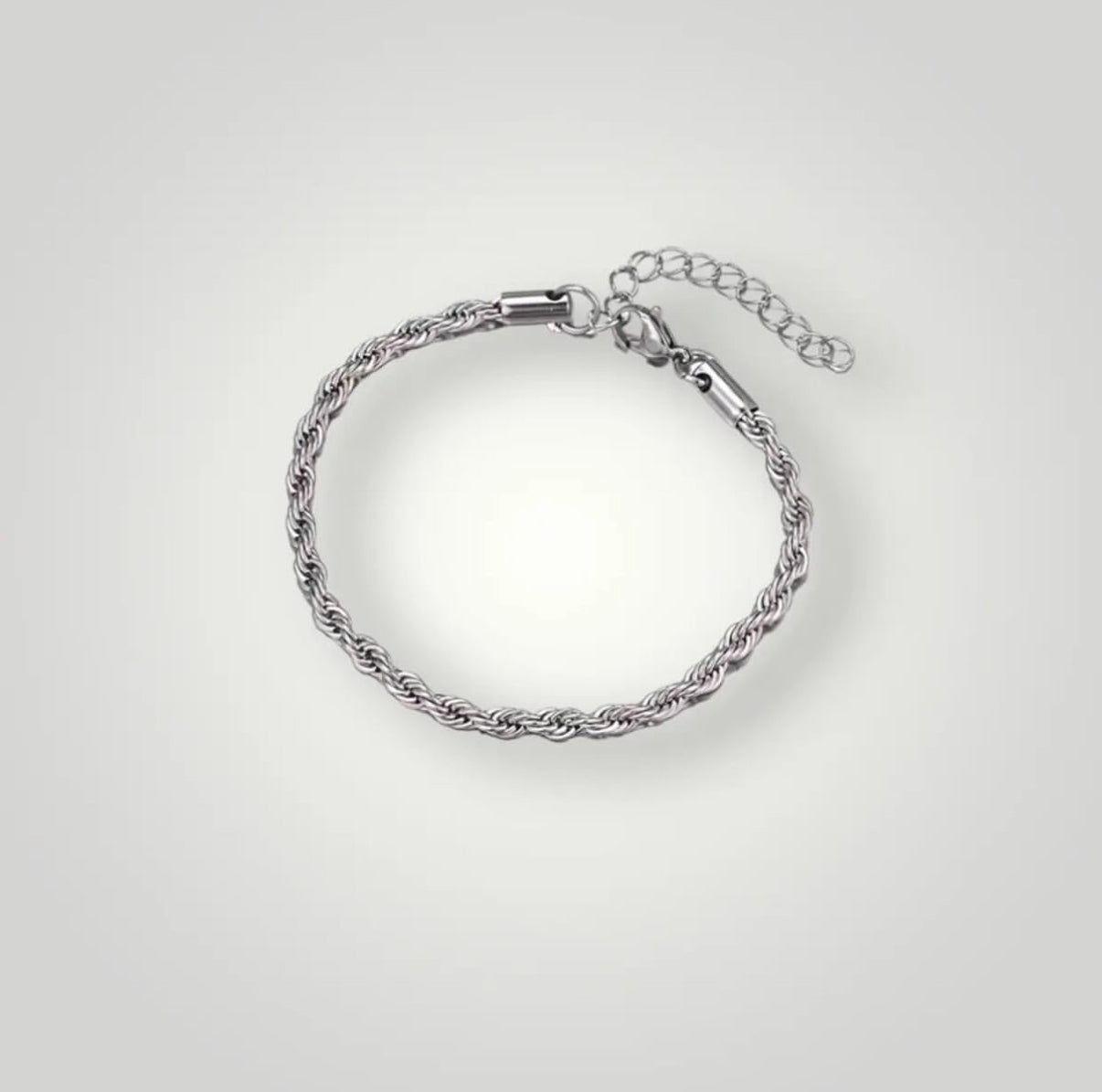 【Ice21】Silver Rope Chain Bracelet