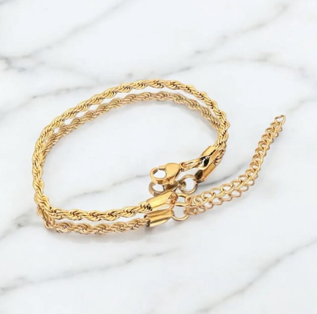 【Ice24】Gold Rope Chain Bracelet