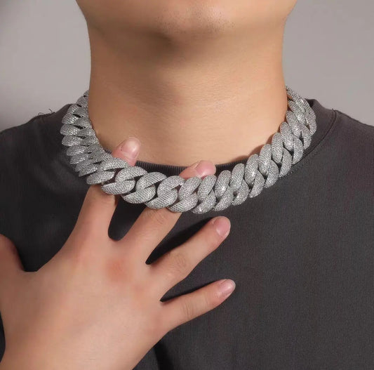 【Ice45】Iced Out Miami Chain Necklace (24mm)