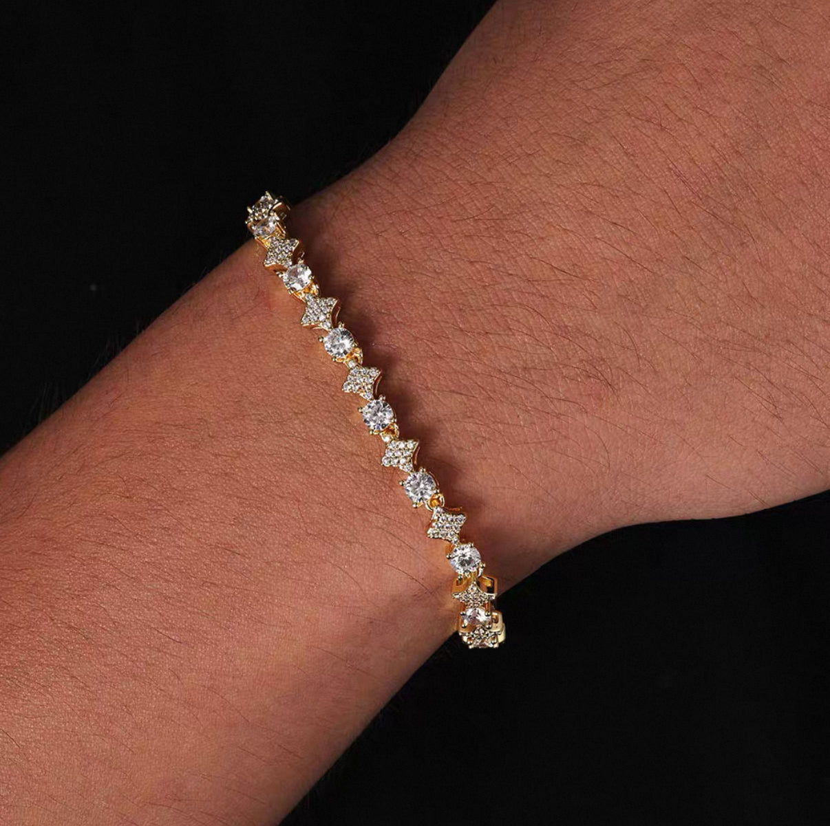 【Ice141】Starry Tennis Chain Bracelet