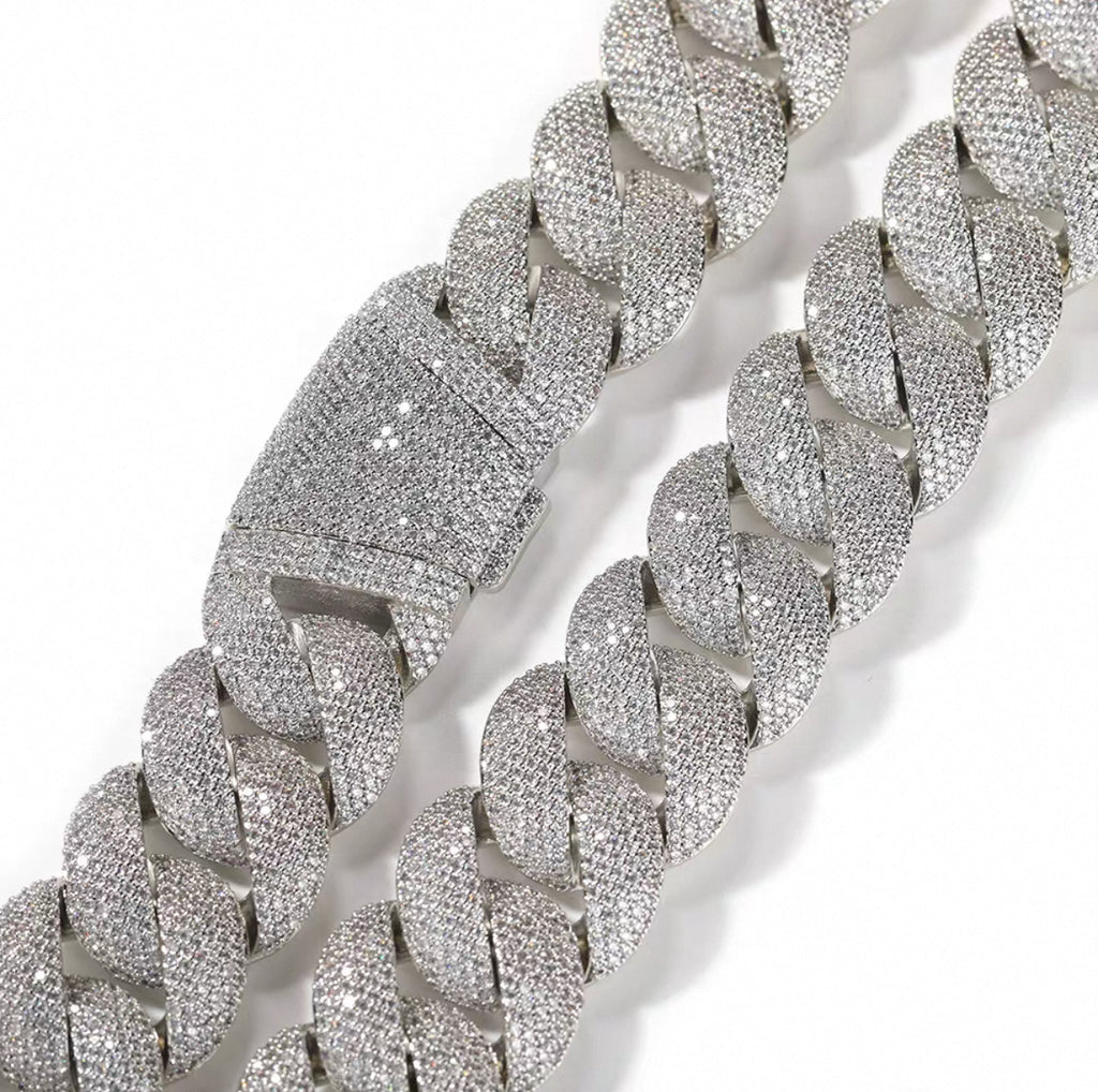 【Ice105】Iced Out Miami Cuban Chain Bracelet (24mm)