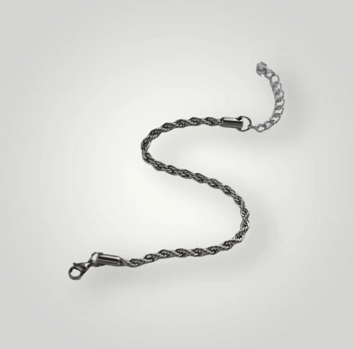 【Ice21】Silver Rope Chain Bracelet