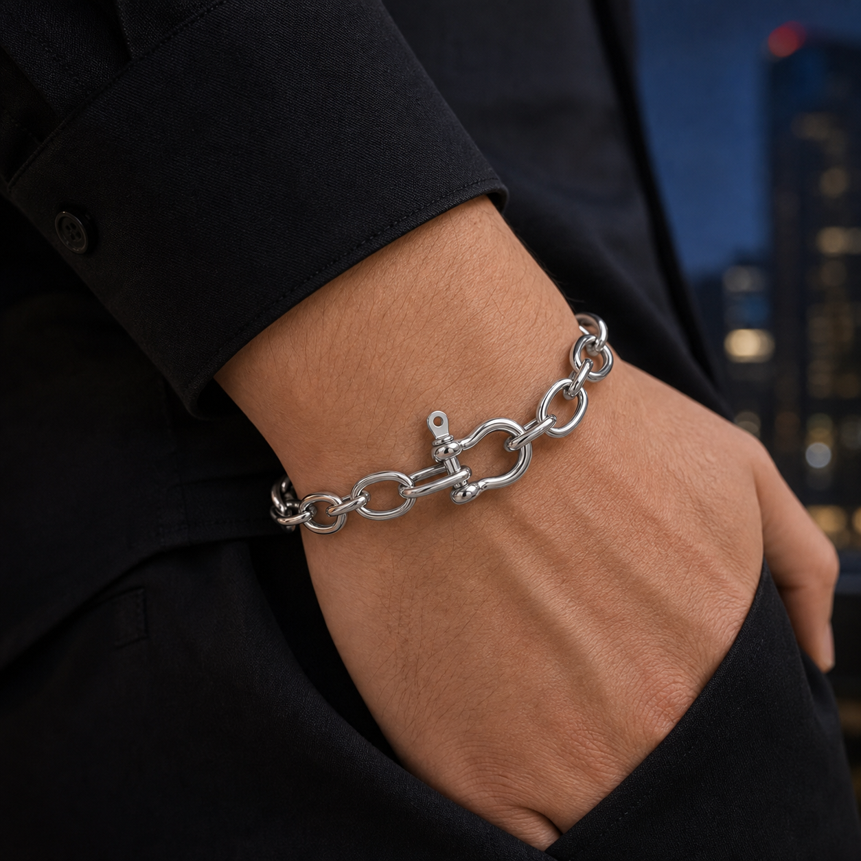 【Ice225】Horseshoe Chain Bracelet