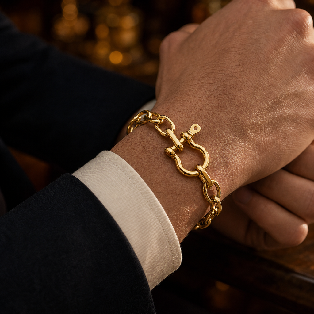 【Ice225】Horseshoe Chain Bracelet