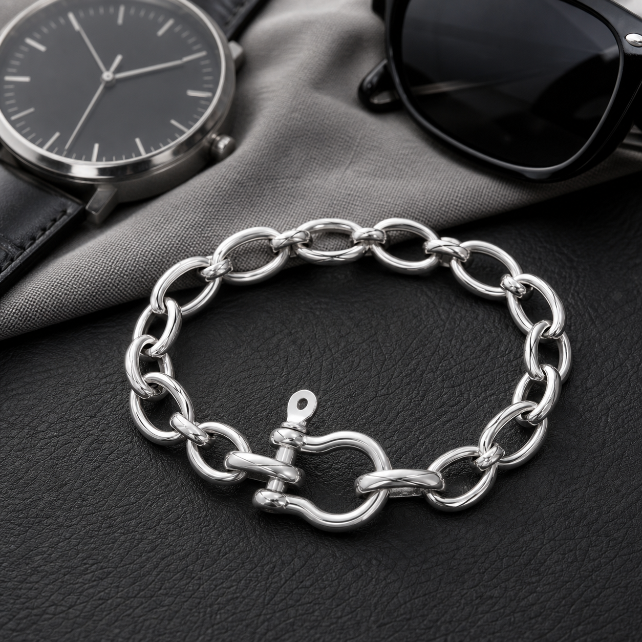 【Ice225】Horseshoe Chain Bracelet
