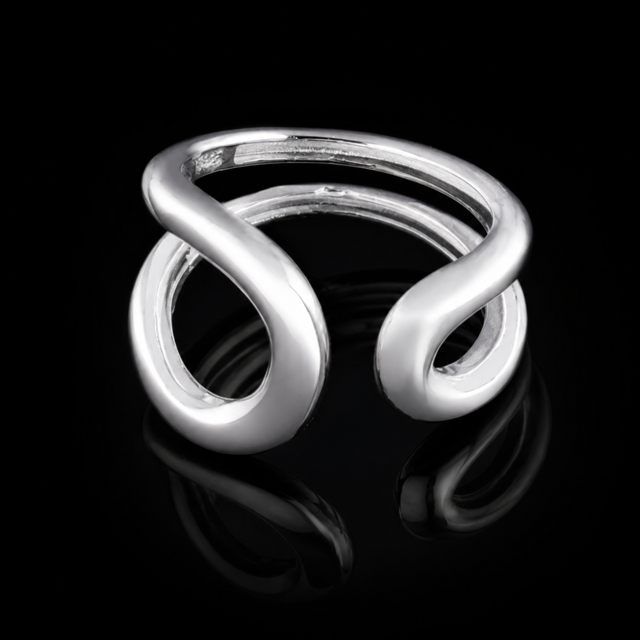 【Ice233】Luna Curve Ring
