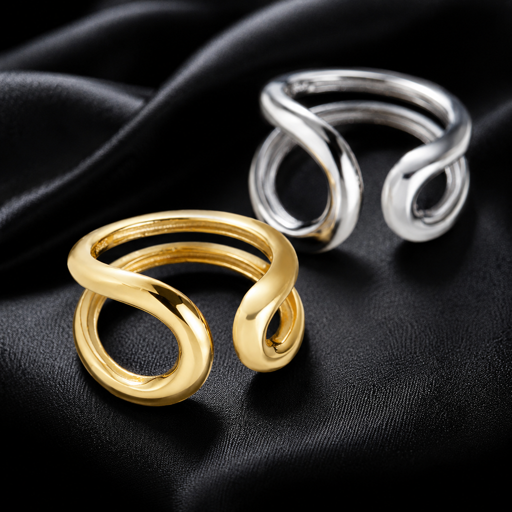【Ice233】Luna Curve Ring