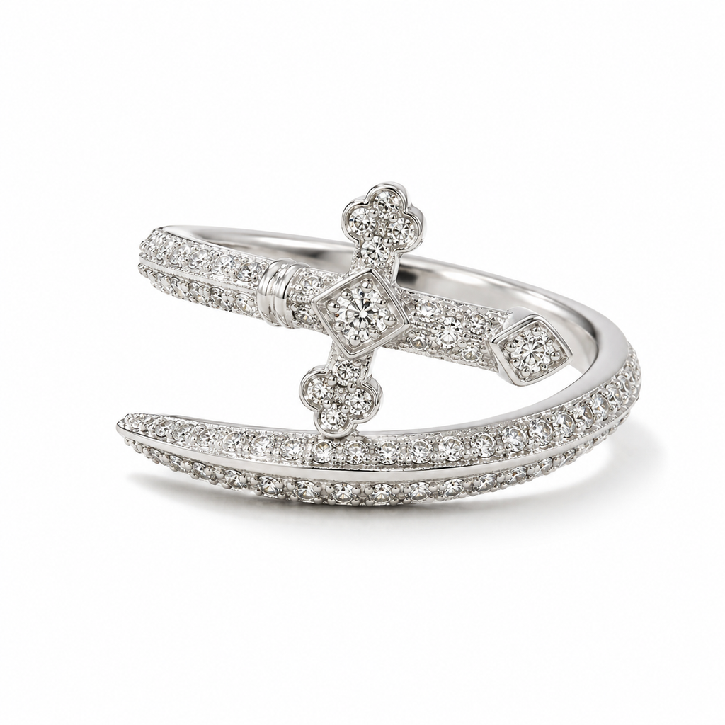 【Ice15】Iced Out Sword Ring