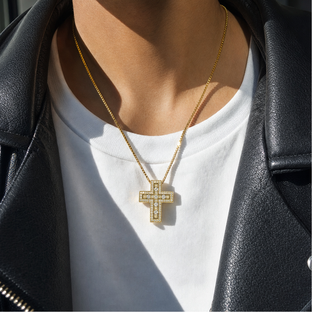 【Ice96】Infinity Cross Necklace