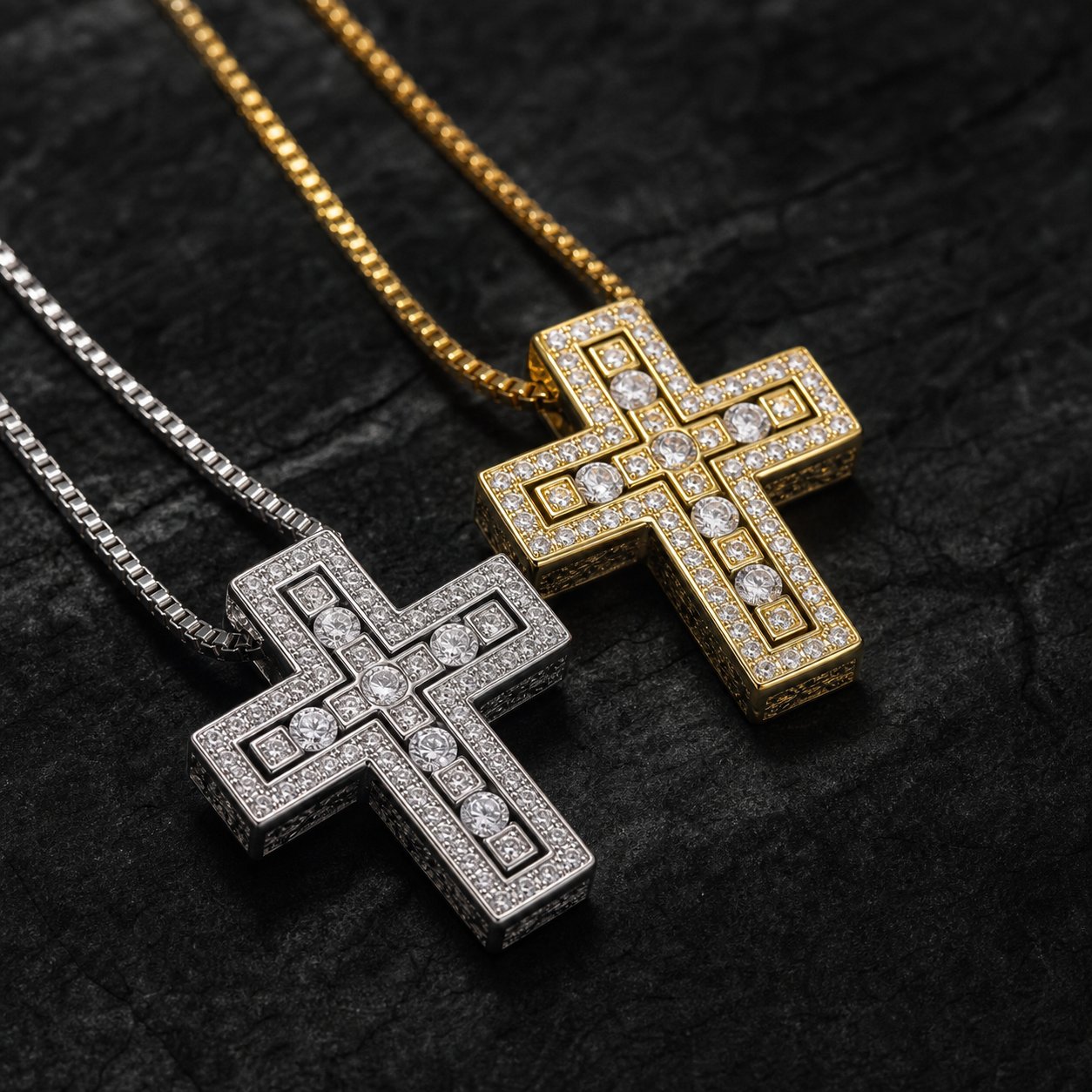 【Ice96】Infinity Cross Necklace