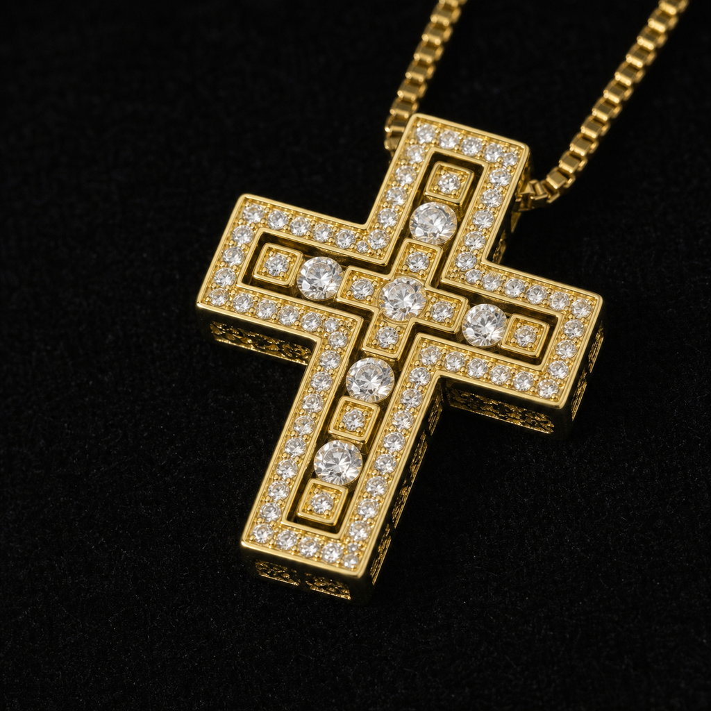 【Ice96】Infinity Cross Necklace