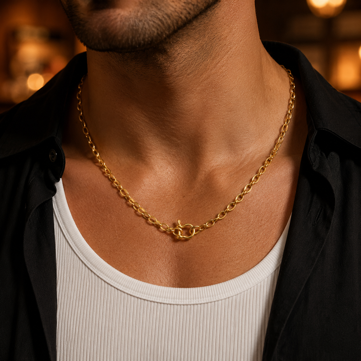 【Ice226】Horseshoe Chain Necklace