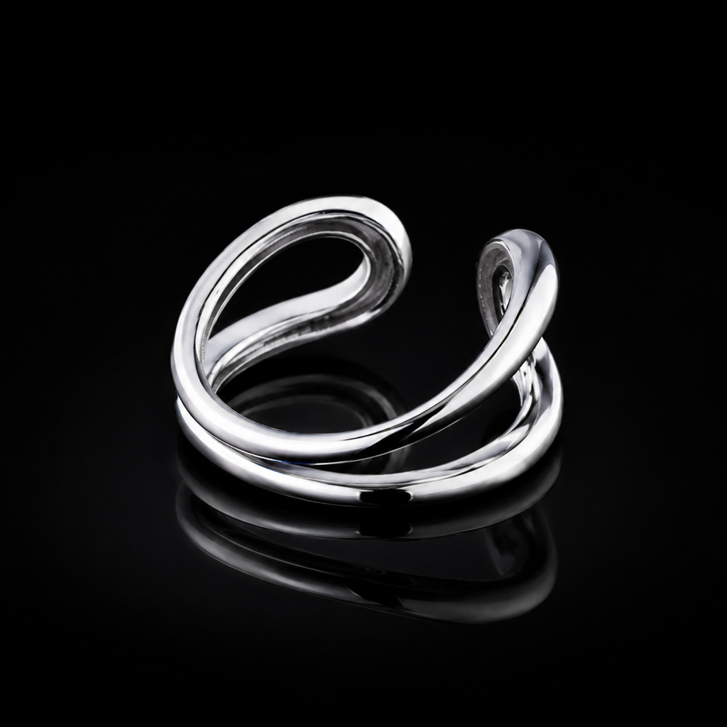 【Ice233】Luna Curve Ring