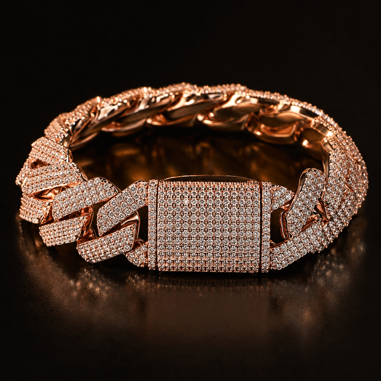 【Ice47】Iced Out Miami Cuban Chain Bracelet(20mm)