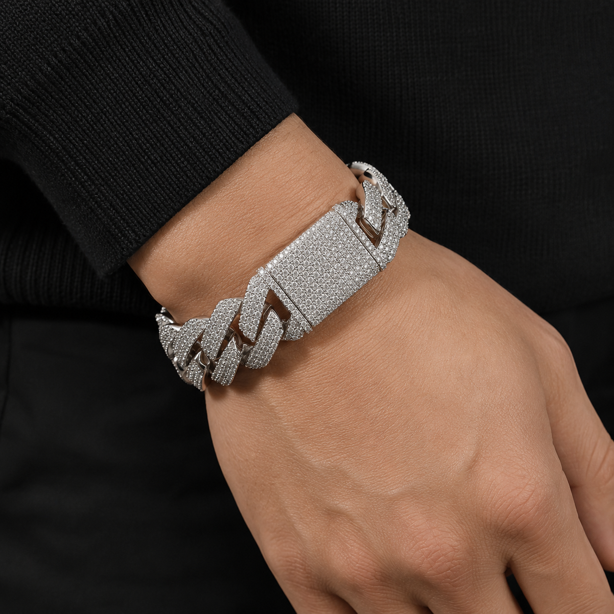 【Ice47】Iced Out Miami Cuban Chain Bracelet(20mm)
