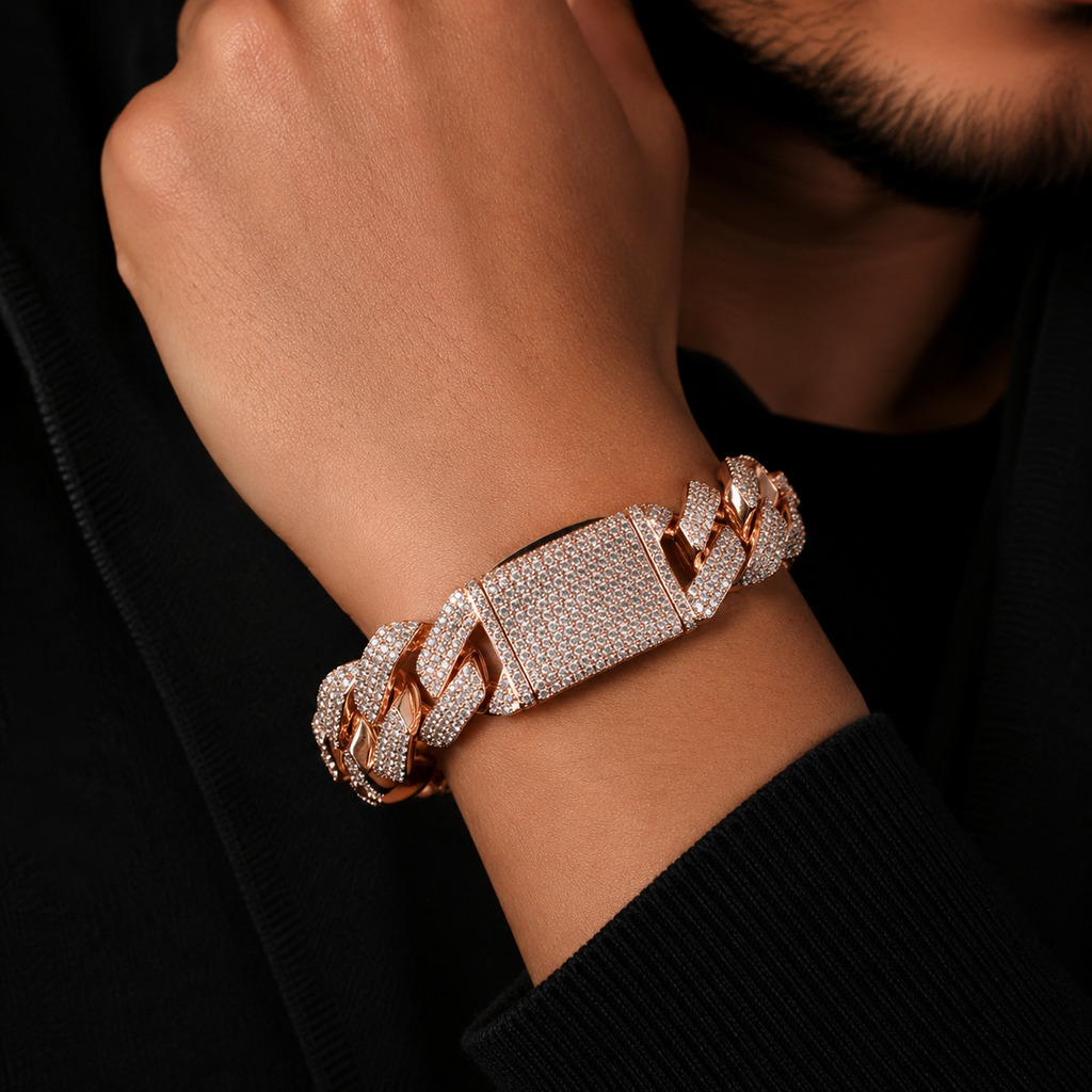【Ice47】Iced Out Miami Cuban Chain Bracelet(20mm)